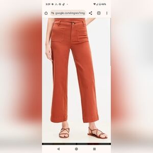 Loft brand new with tags palmer pants size 6 rust colored